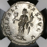 233 NGC MS Severus Alexander Roman Empire Denarius Liberalitas V Triumph over Persians (19122201D)