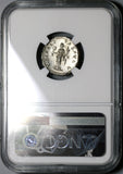 233 NGC MS Severus Alexander Roman Empire Denarius Liberalitas V Triumph over Persians (19122201D)
