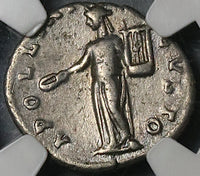 193 NGC Ch VF Septimius Severus Roman Empire Alexandria Mint Denarius Apollo Coin (21091504C)