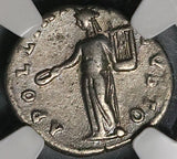 193 NGC Ch VF Septimius Severus Roman Empire Alexandria Mint Denarius Apollo Coin (21091504C)