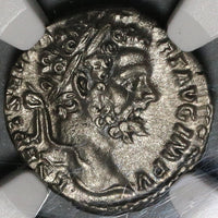 195 NGC AU Septimius Severus Denarius Roman Empire Military Victory over Pescennius Niger (19120802C)