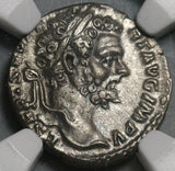 195 NGC AU Septimius Severus Denarius Roman Empire Military Victory over Pescennius Niger (19120802C)