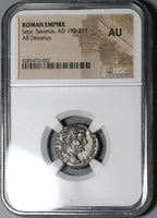 195 NGC AU Septimius Severus Denarius Roman Empire Military Victory over Pescennius Niger (19120802C)