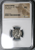 195 NGC AU Septimius Severus Denarius Roman Empire Military Victory over Pescennius Niger (19120802C)