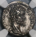 193 NGC Ch XF Septimius Severus Emesa Mint Roman Empire Denarius Pedigree (20052901CZ)