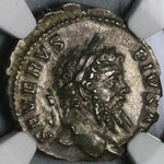 207 NGC Ch XF Septimius Severus Roman Empire Denarius Emperor Stg (21082401C)