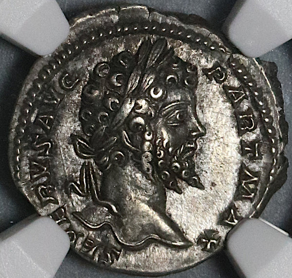 201 NGC Ch XF Septimius Severus Roman Empire Denarius Emperor Stg (22012201C)