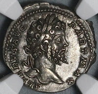 201 NGC Ch XF Septimius Severus Roman Empire Denarius Emperor Stg (22012201C)