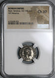 201 NGC Ch XF Septimius Severus Roman Empire Denarius Emperor Stg (22012201C)