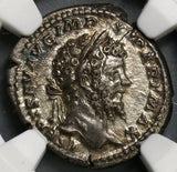 200 NGC Ch AU Septimius Severus Roman Empire Denarius Emperor on Horse (19061603C)