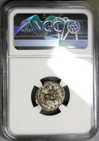 200 NGC Ch AU Septimius Severus Roman Empire Denarius Emperor on Horse (19061603C)