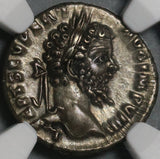 197 NGC Ch XF Septimius Severus Roman Empire Denarius Horse Laodicea (21042401C)