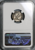 202 NGC AU Septimius Severus Roman Empire Denarius Roma Pedigree (21041602C)