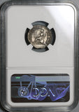202 NGC AU Septimius Severus Roman Empire Denarius Roma Pedigree (21041602C)