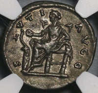 198 NGC Ch XF Septimius Severus Roman Empire Laodicea Denarius Legend Error Pedigree (21060504C)