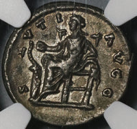 198 NGC Ch XF Septimius Severus Roman Empire Laodicea Denarius Legend Error Pedigree (21060504C)