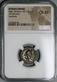 198 NGC Ch XF Septimius Severus Roman Empire Laodicea Denarius Legend Error Pedigree (21060504C)