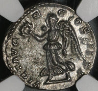 197 NGC MS Septimius Severus Roman Empire Denarius Victory Military (21042402C)