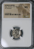 197 NGC MS Septimius Severus Roman Empire Denarius Victory Military (21042402C)