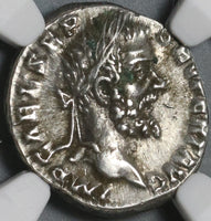 193 NGC XF Septimius Severus Roman Empire Denarius Virtus First Coinage (21060501C)