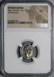 193 NGC XF Septimius Severus Roman Empire Denarius Virtus First Coinage (21060501C)