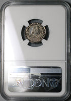 98 NGC MS Trajan Roman Empire Denarius Abundantia Mint State (21120402C)