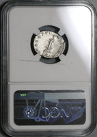 114 NGC Ch XF Trajan's Column Denarius Roman Empire Dacian Military Monument (21020903C)