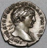 103 Trajan Roman Empire XF Denarius Felicitas SPQR Optimo Principc (20042606R)