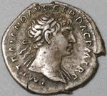 103 Trajan Denarius Roman Empire VF+ Dacia War Victory Trophy (20061702R)