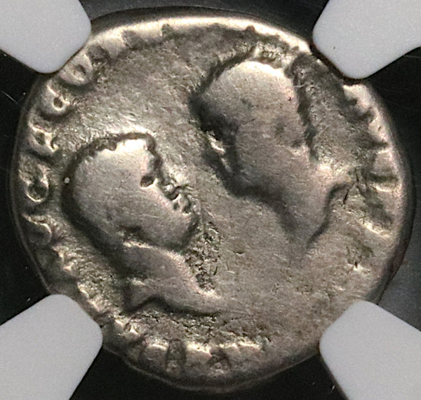 69 NGC F Vespasian Titus Domitian Dynastic Denarius Roman Empire (23022803C)