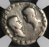 69 NGC F Vespasian Titus Domitian Dynastic Denarius Roman Empire (23022803C)