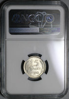 1929 NGC MS 64 Russia Silver 15 Kopeks Soviet Union CCCP Coin (21022502C)