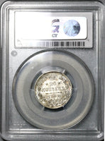 1909 CNB PCGS MS 65 Russia 20 Kopeks Silver Nicholas Czar Coin (22030502C)