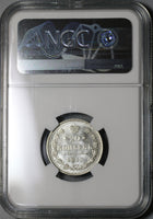 1915 NGC MS 67+ Russia 20 Kopeks Nicholas II Petrograd Silver Coin (21062001C)
