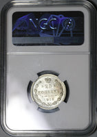 1916 NGC MS 67+ Russia 20 Kopeks Nicholas II Petrograd Silver Coin (21062002C)