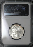 1924 NGC MS 62 Russia 50 Kopeks Silver Soviet Union CCCP Coin (21041802C)