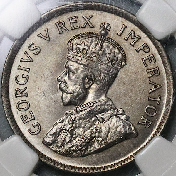 1924 NGC MS 65 South Africa 1/2 Penny George V 64K Coin (22051705C)