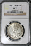 1936 NGC AU 55 South Africa 2 1/2 Shillings 1/2 Crown Silver Coin (19100902R)