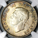 1942 NGC MS 63 South Africa Silver 2.5 Shillings George VI Coin (21012804C)