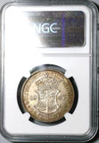 1947 NGC PF 63 South Africa Proof 2 1/2 Shillings 1/2 Crown Silver Coin (19100903C)