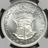 1952 NGC PF 66 South Africa Proof 2 1/2 Shillings 1/2 Crown George VI Coin (20120703C)