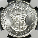1952 NGC PF 66 South Africa Proof 2 1/2 Shillings 1/2 Crown George VI Coin (20120703C)