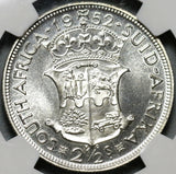 1952 NGC PF 66 South Africa Proof 2 1/2 Shillings 1/2 Crown George VI Coin (20120703C)
