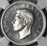 1952 NGC PF 66 South Africa Proof 2 1/2 Shillings 1/2 Crown George VI Coin (20120703C)