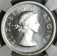 1954 NGC PF 65 South Africa Proof 2 1/2 Shillings 1/2 Crown Silver Coin (19100905C)
