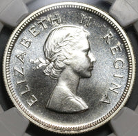 1954 NGC PF 65 South Africa Proof 2 1/2 Shillings 1/2 Crown Silver Coin (19100905C)