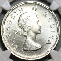 1960 NGC PF 65 South Africa Proof 2 1/2 Shillings 1/2 Crown Silver Coin (19100906C)