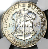 1947 NGC PF 65 South Africa Proof 2 Shillings Florin Silver Coin Mintage 2,600 (19100702C)
