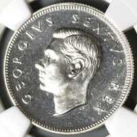1952 NGC PF 66 South Africa Proof 2 Shillings Florin Silver Coin (19100703C)
