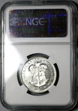1952 NGC PF 66 South Africa Proof 2 Shillings Florin Silver Coin (19100703C)